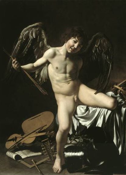 &#039;El amor victorioso&#039;, de Caravaggio (1602).