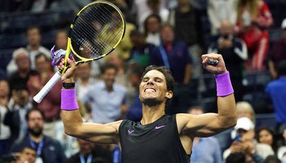 Nadal, tras vencer a Berrettini en Nueva York.