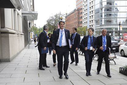 El ministro de Hacienda argentino, Alfonso Prat-Gay, en Washington, donde participa de la asamblea conjunta del FMI y el Banco Mundial. 