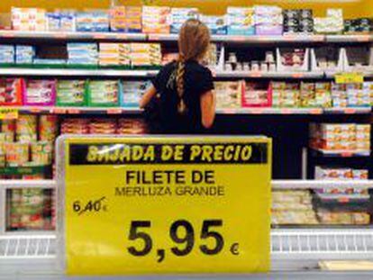 Bajada de precios en los supermercados. 