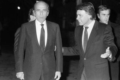 Carlos Andrés Pérez y Felipe González en enero de 1989, en La Moncloa.