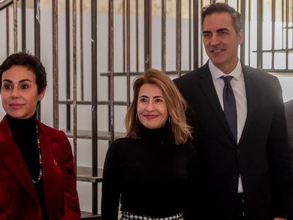 La ex secretaria de Estado de Transportes, Isabel Pardo de Vera (izquieda), la ministra de Transportes, Raquel Sánchez e Iñaqui Carnicero en una imagen de archivo.