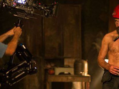 Antonio Banderas en el rodaje de 'Los 33'.