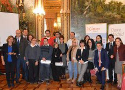 Asistentes al foro sobre empleo y discapacidad organizado por la Fundación Síndrome de Down y la Cámara de Comercio de Madrid.