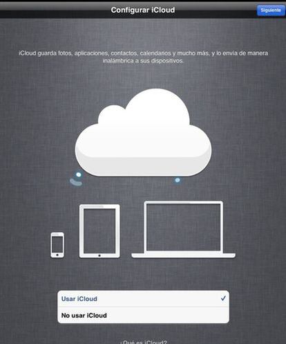 iCloud en el sistema operativo iOS5.