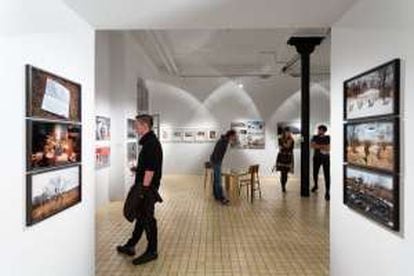 Exposición de fotografía en el centro creativo Poligon, en Liubliana, en Eslovenia.