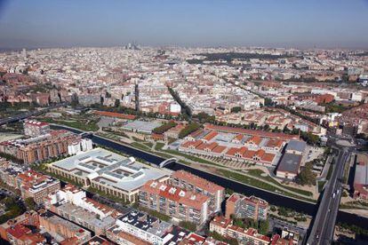 Ubicación futura del centro Madrid Río 2, en una imagen elaborada por su constructor.