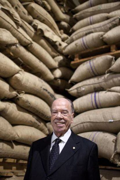 El fundador de Delta Cafés, Rui Nabeiro, en la fábrica de la empresa en Campo Maior (Portugal).