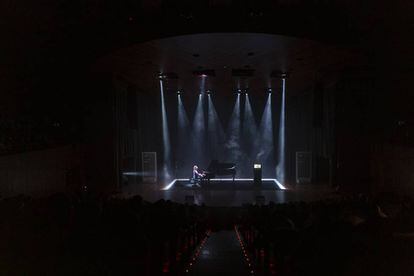 El pianista Marco Mezquida durant la inauguració del Sónar ahir a L'Auditori. 