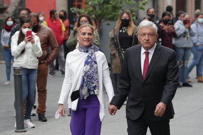 Andrés Manuel López Obrador y su esposa, Beatriz Gutiérrez Müller, el pasado 6 de junio.