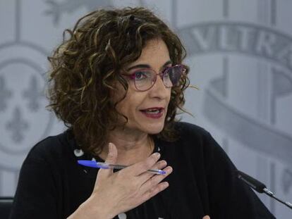 La ministra portavoz y ministra de Hacienda, María Jesús Montero.