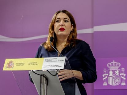 La secretaria de Estado de Igualdad y contra la Violencia de Género, Ángela Rodríguez 'Pam'.