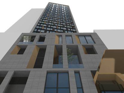 Imagen del proyecto de hotel modular de AC Marriott en Manhattan.