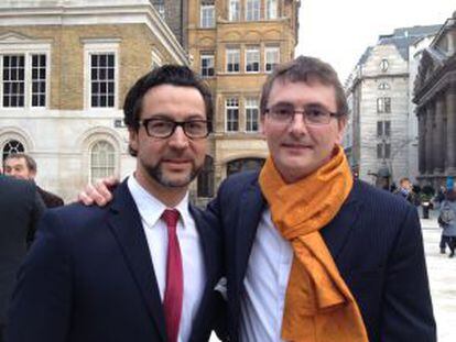 Quique Dacosta y Andoni Luis Aduriz, ayer en Londres.