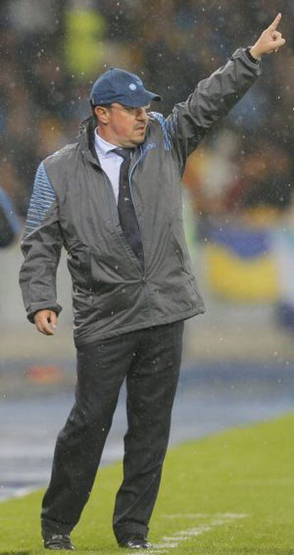 El entrenador del N&aacute;poles, Rafael Benitez.