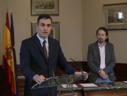 El presidente en funciones agradece la  generosidad  y  enorme dosis de responsabilidad  de su socio de Gobierno y este afirma que el futuro Gobierno combinará la  experiencia  socialista y la  frescura  de Unidas Podemos