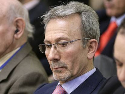 El expresidente de Fórum Filatélico, Francisco Briones, en el juicio de 2015.