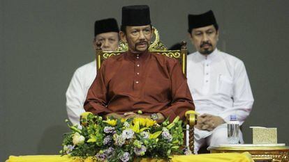 El sultán de Brunéi, Hassanal Bolkiah, el pasado abril.
