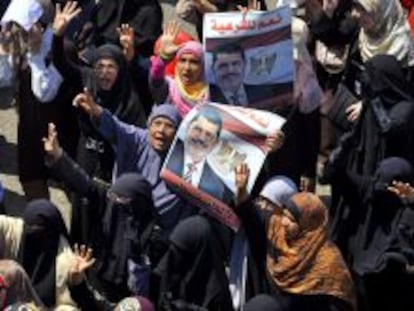 Protestas en Egipto de los seguidores del depuesto presidente Mohamed Mursi.