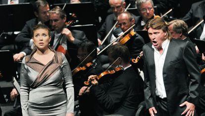 La soprano Annette Dasch y el tenor Klaus Florian Vogt.