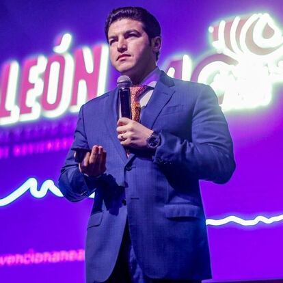MONTERREY, NUEVO LEÓN, 21NOVIEMBRE2023.- El Precandidato de Movimiento Ciudadano a la Presidencia de la República, Samuel García, ofreció la conferencia "Agua y Futuro: El desafío de Nuevo León" al participar en la Convención anual y Expo ANEAS 2023 en Cintermex.
FOTO: CUARTOSCURO.COM