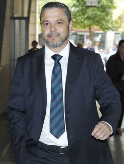 El exgerente de Mercasevilla Fernando Mellet, en los juzgados de Sevilla.