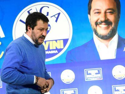 El líder de la Liga, Matteo Salvini, tras aceptar la derrota de su partido. En vídeo, declaraciones de Salvini.