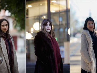 Cristina Morales, Lucía Baskaran y Aixa de la Cruz, retratadas esta semana en Barcelona, San Sebastián y Valencia