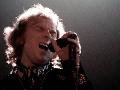 Van Morrison en un concierto de Santa Monica de 1973, California. 