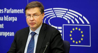 El vicepresidente comunitario y responsable de Comercio, Valdis Dombrovskis.