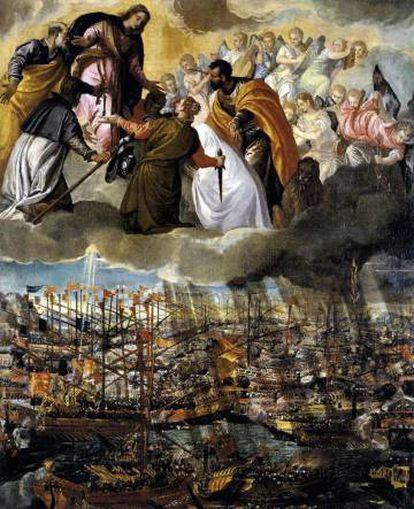 La batalla de Lepanto (1572), obra de Paolo Cagliari 'Veronese'.