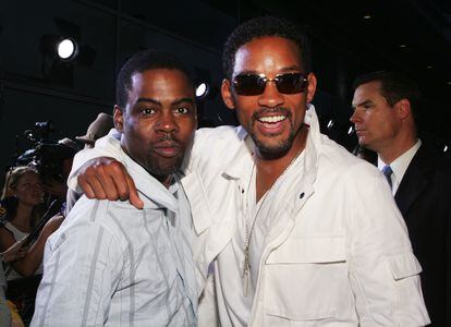 Chris Rock y Will Smith, en julio de 2005 en Los Ángeles, en el estreno de la película 'Hustle & Flow'.