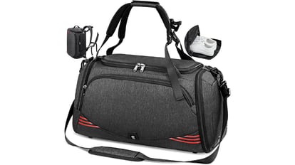 Bolsas de gimnasio para hombre, bolsa de lona para gimnasio, mochila  deportiva de 3 vías para hombres con compartimento para zapatos y bolsillo  para