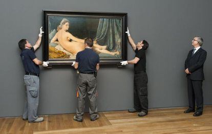 El cuadro 'La gran Odalisca', de Jean-August Dominique Ingres, en el Museo del Prado.