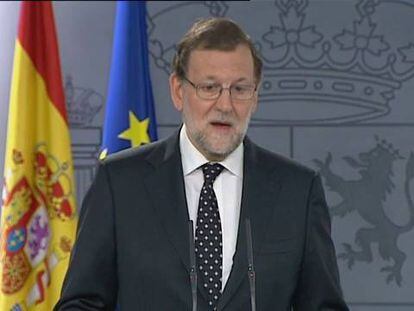 Rajoy hace piña con PSOE y Ciudadanos contra el desafío