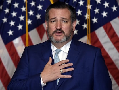 Ted Cruz, senador republicano por Texas, en el Capitolio de Estados Unidos, en Washington en octubre de 2020.