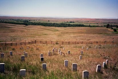 Military cemetery in Little Bighorn.