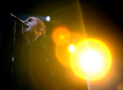 Liam Gallagher, ayer en el concierto de Madrid.