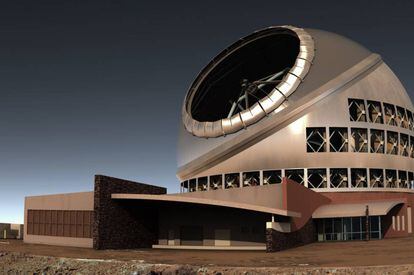 Aspecto que tendrá el Telescopio de Treinta Metros.