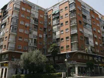 Edificios de viviendas en un barrrio de Madrid.