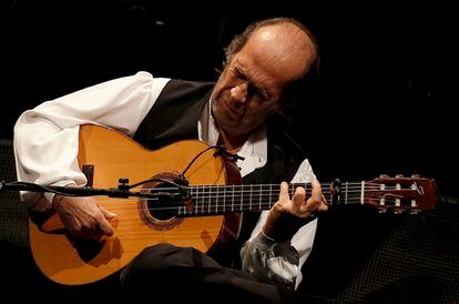 Paco de Lucía en un concierto en el Teatro Real de Madrid en 2010.