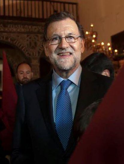 Mariano Rajoy, en su visita a Ayamonte (Huelva) el pasado 22 de marzo.