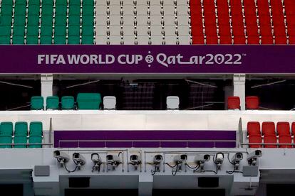 El estadio Al-Thumama, sede del Mundial de Qatar.