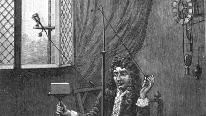 Christiaan Huygens, en un grabado sin fechar.