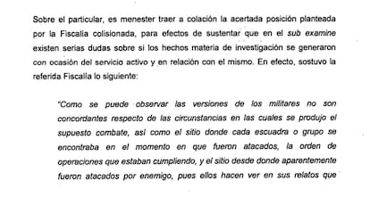 Detalle de la resolución sobre el homicidio de Jair Tobías Mendoza y Néstor Enrique Mendoza.