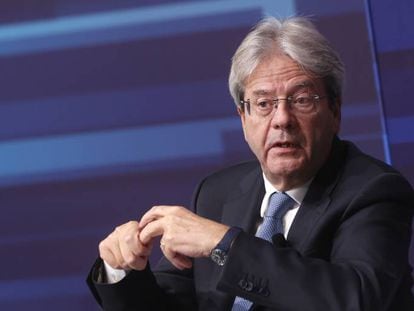 El comisario europeo de Economía, Paolo Gentiloni, en un diálogo en Roma a comienzos de diciembre de 2022.