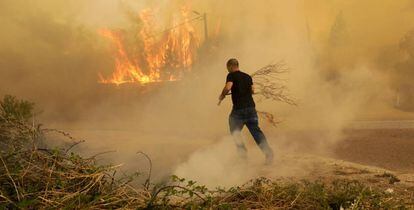Incendi diumenge a Vila Nova de Poiares.