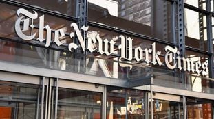 La fachada del edificio del 'The New York Times', en Nueva York.