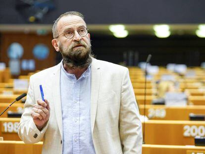 József Szájer en el Parlamento Europeo el pasado mes de julio.