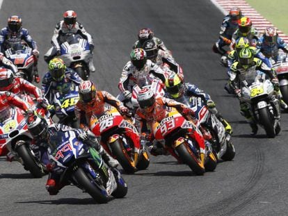 Prueba de MotoGP del Mundial de Motociclismo celebrado en el circuito de Montmeló.